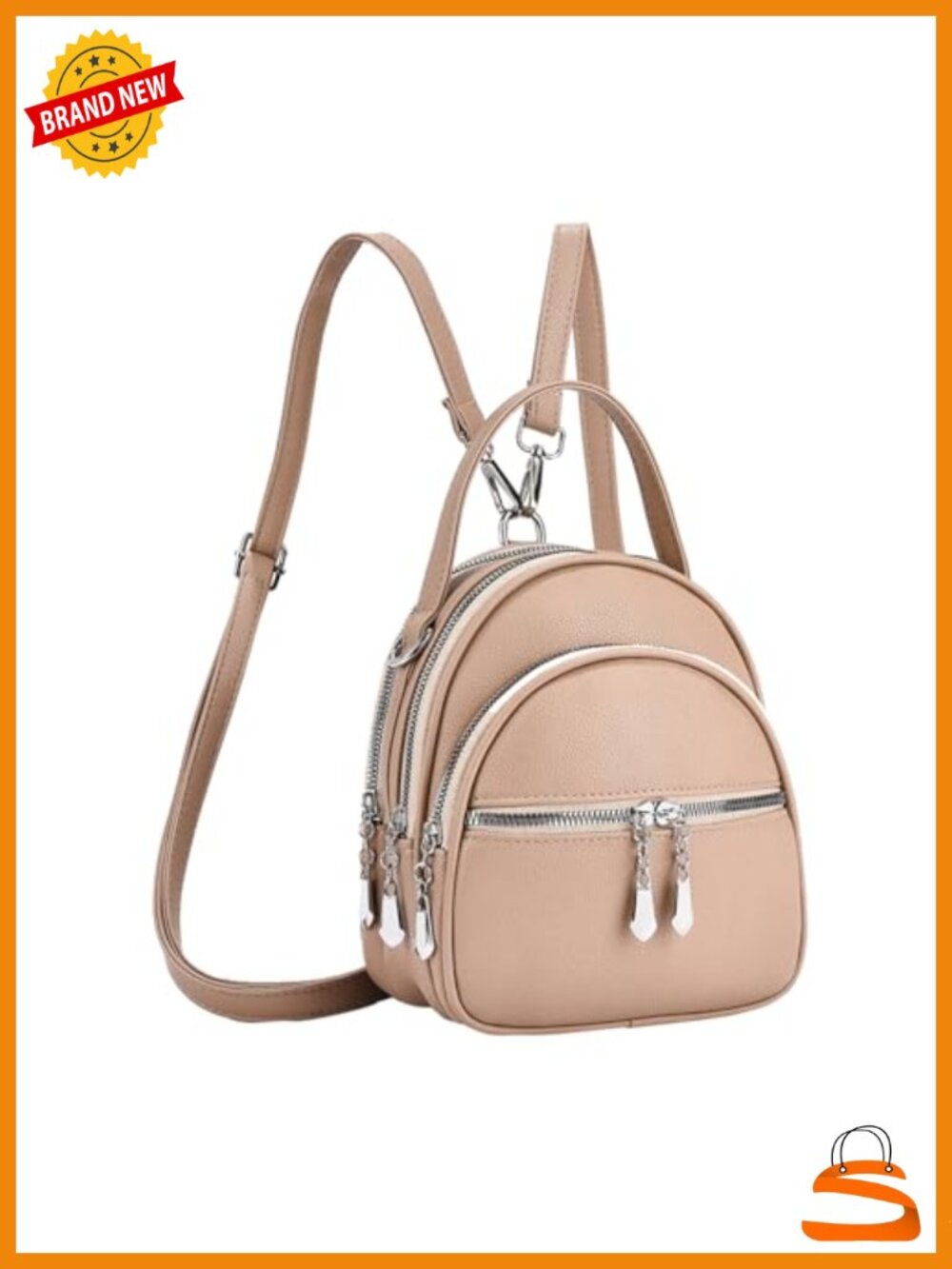 Convertible Backpack Purse for Women PU Leather Mini